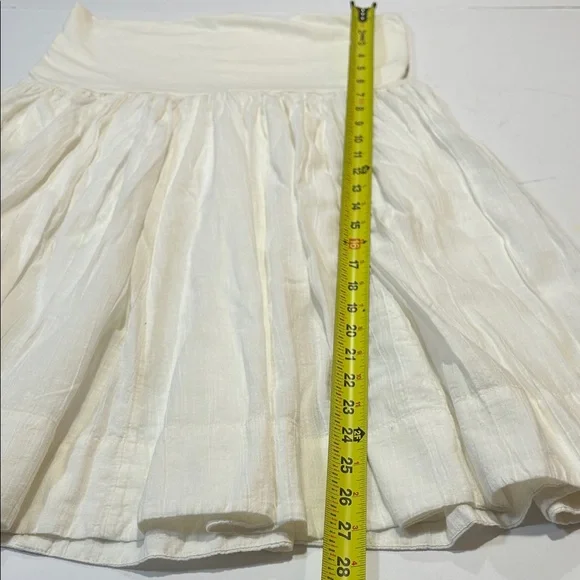 Free People Cream A-Line Skirt - Picture 8 of 9